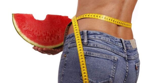 At spise vandmeloner hjælper dig med hurtigt at tabe 5 kg på en uge. 